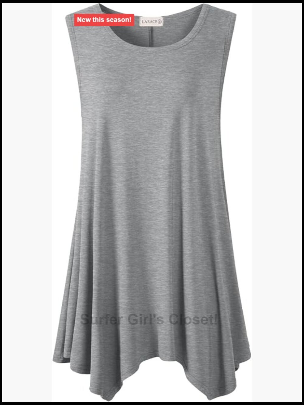 Plus Size Sleeveless Tank Top 95% Rayon 5% Spandex Flowy Loose Fit Summer Tunic